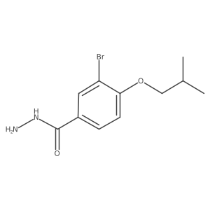 3-Bromo-4-isobutoxybenzohydrazide结构式