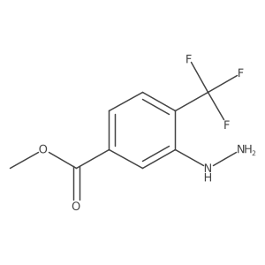 Methyl 3-hydrazinyl-4-(trifluoromethyl)benzoate结构式