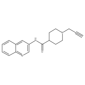 1-prop-2-ynyl-N-quinolin-3-ylpiperidine-4-carboxamide Structure