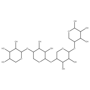 O-I(2)-D-Xylopyranosyl-(1a4)-O-I(2)-D-xylopyranosyl-(1a4)-O-I(2)-D-xylopyranosyl-(1a4)-I+/--D-xylopyranose Structure