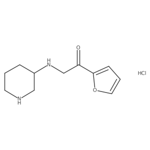 (S)-1-(furan-2-yl)-2-(piperidin-3-ylamino)ethanone hydrochloride结构式
