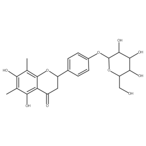 Farrerol 4'-O-beta-D-glucopyranoside Structure