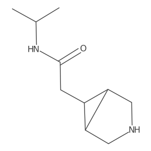 rel-2-((1R,5S,6r)-3-azabicyclo[3.1.0]hexan-6-yl)-N-isopropylacetamide结构式