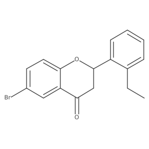 6-Bromo-2-(2-ethylphenyl)chroman-4-one结构式