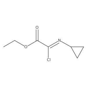 Ethyl 2-chloro-2-(cyclopropylimino)acetate结构式