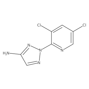 2-(3,5-dichloro-2-pyridinyl)-2H-1,2,3-Triazol-4-amine结构式