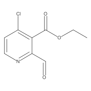 Ethyl 4-chloro-2-formylnicotinate Structure