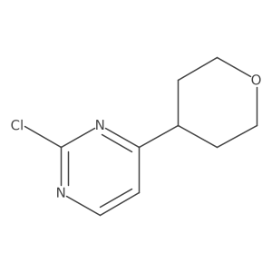 2-Chloro-4-(tetrahydro-2H-pyran-4-YL)pyrimidine结构式