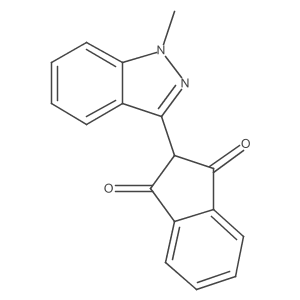 2-(1-Methyl-1H-indazol-3-yl)-1H-indene-1,3(2H)-dione结构式