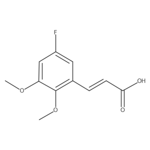 2,3-Dimethoxy-5-fluorocinnamic acid结构式