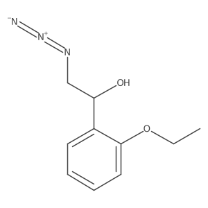 2-Azido-1-(2-ethoxyphenyl)ethan-1-ol结构式