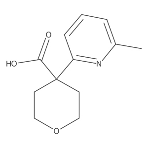 4-(6-Methylpyridin-2-yl)oxane-4-carboxylic acid Structure