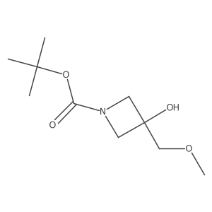 Tert-butyl 3-hydroxy-3-(methoxymethyl)azetidine-1-carboxylate结构式