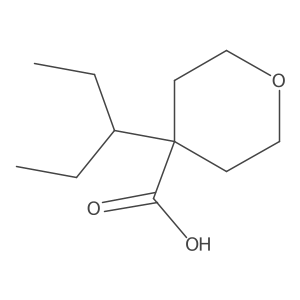 4-(Pentan-3-yl)oxane-4-carboxylic acid结构式