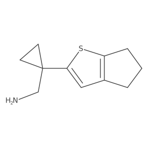 (1-{4H,5H,6H-cyclopenta[b]thiophen-2-yl}cyclopropyl)methanamine结构式