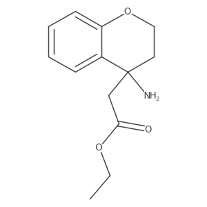 Ethyl 2-(4-aminochroman-4-yl)acetate结构式