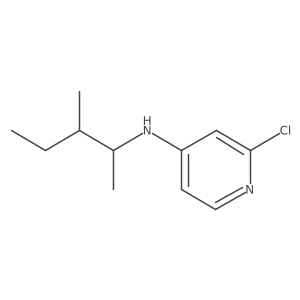 2-chloro-N-(3-methylpentan-2-yl)pyridin-4-amine结构式