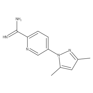 5-(3,5-Dimethyl-1H-pyrazol-1-yl)pyridine-2-carboximidamide结构式