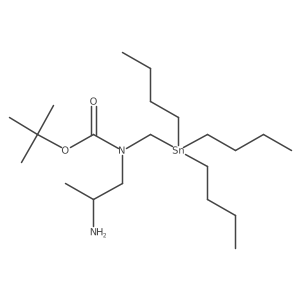 t-Butyl(2-aminopropyl)((tributylstannyl)methyl)carbamate结构式
