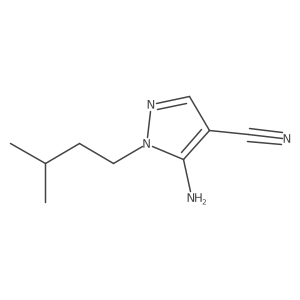 5-amino-1-(3-methylbutyl)-1H-pyrazole-4-carbonitrile Structure