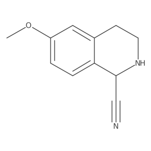 1,2,3,4-Tetrahydro-6-methoxy-1-isoquinolinecarbonitrile Structure