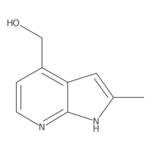 {2-methyl-1H-pyrrolo[2,3-b]pyridin-4-yl}methanol结构式