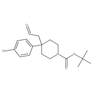 Tert-butyl 4-(4-chlorophenyl)-4-(2-oxoethyl)piperidine-1-carboxylate Structure