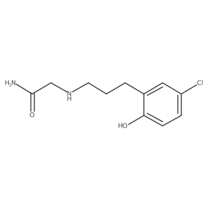 2-((3-(5-Chloro-2-hydroxyphenyl)propyl)amino)acetamide Structure