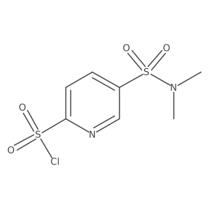 5-(Dimethylsulfamoyl)pyridine-2-sulfonyl chloride Structure