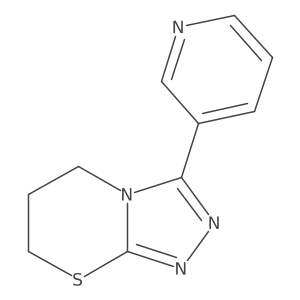 3-(3-pyridinyl)-6,7-dihydro-5H-[1,2,4]triazolo[3,4-b][1,3]thiazine Structure