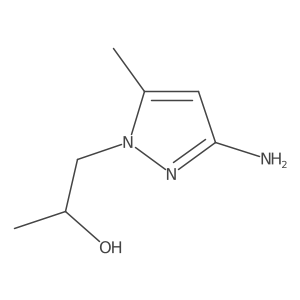 1-(3-Amino-5-methyl-1H-pyrazol-1-yl)propan-2-ol结构式