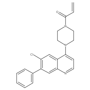 1-[4-(6-Chloro-7-phenyl-4-quinolinyl)-1-piperazinyl]-2-propen-1-one结构式