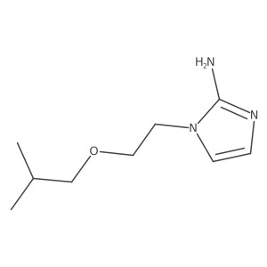 1-[2-(2-methylpropoxy)ethyl]-1H-imidazol-2-amine Structure