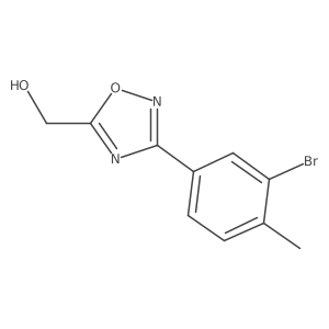 (3-(3-Bromo-4-methylphenyl)-1,2,4-oxadiazol-5-yl)methanol结构式