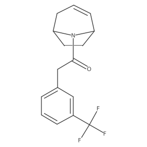 1-((1R,5S)-8-azabicyclo[3.2.1]oct-2-en-8-yl)-2-(3-(trifluoromethyl)phenyl)ethanone结构式