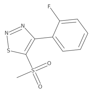4-(2-Fluorophenyl)-5-(methylsulfonyl)-1,2,3-thiadiazole结构式