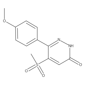 6-(4-Methoxyphenyl)-5-(methylsulfonyl)pyridazin-3(2H)-one Structure
