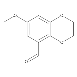 7-Methoxy-2,3-dihydrobenzo[b][1,4]dioxine-5-carbaldehyde Structure