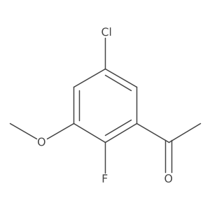 1-(5-Chloro-2-fluoro-3-methoxyphenyl)ethanone Structure