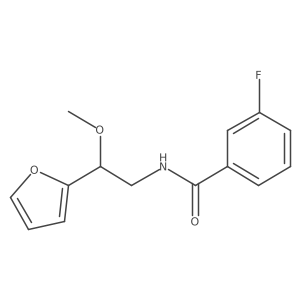 3-fluoro-N-(2-(furan-2-yl)-2-methoxyethyl)benzamide结构式