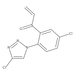 1-[5-chloro-2-(4-chloro-1H-1,2,3-triazol-1-yl)phenyl]-2-Propen-1-one Structure