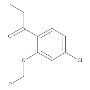 1-(4-Chloro-2-(fluoromethoxy)phenyl)propan-1-one Structure