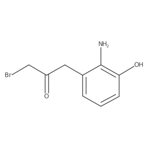 1-(2-Amino-3-hydroxyphenyl)-3-bromopropan-2-one Structure