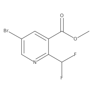 Methyl 5-bromo-2-(difluoromethyl)pyridine-3-carboxylate Structure