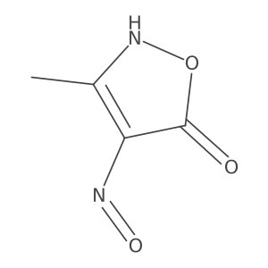 3-methyl-4-nitroso-2H-1,2-oxazol-5-one结构式