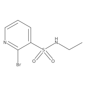 2-Bromo-N-ethylpyridine-3-sulfonamide结构式