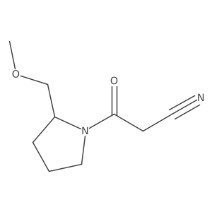 3-(2-(Methoxymethyl)pyrrolidin-1-yl)-3-oxopropanenitrile结构式