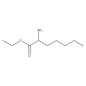 Ethyl 2-amino-6-fluorohexanoate结构式