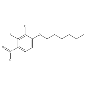 2,3-Difluoro-1-(hexyloxy)-4-nitrobenzene Structure