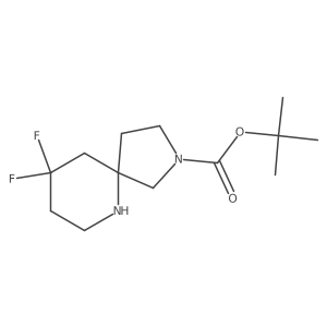 tert-Butyl 9,9-difluoro-2,6-diazaspiro[4.5]decane-2-carboxylate Structure